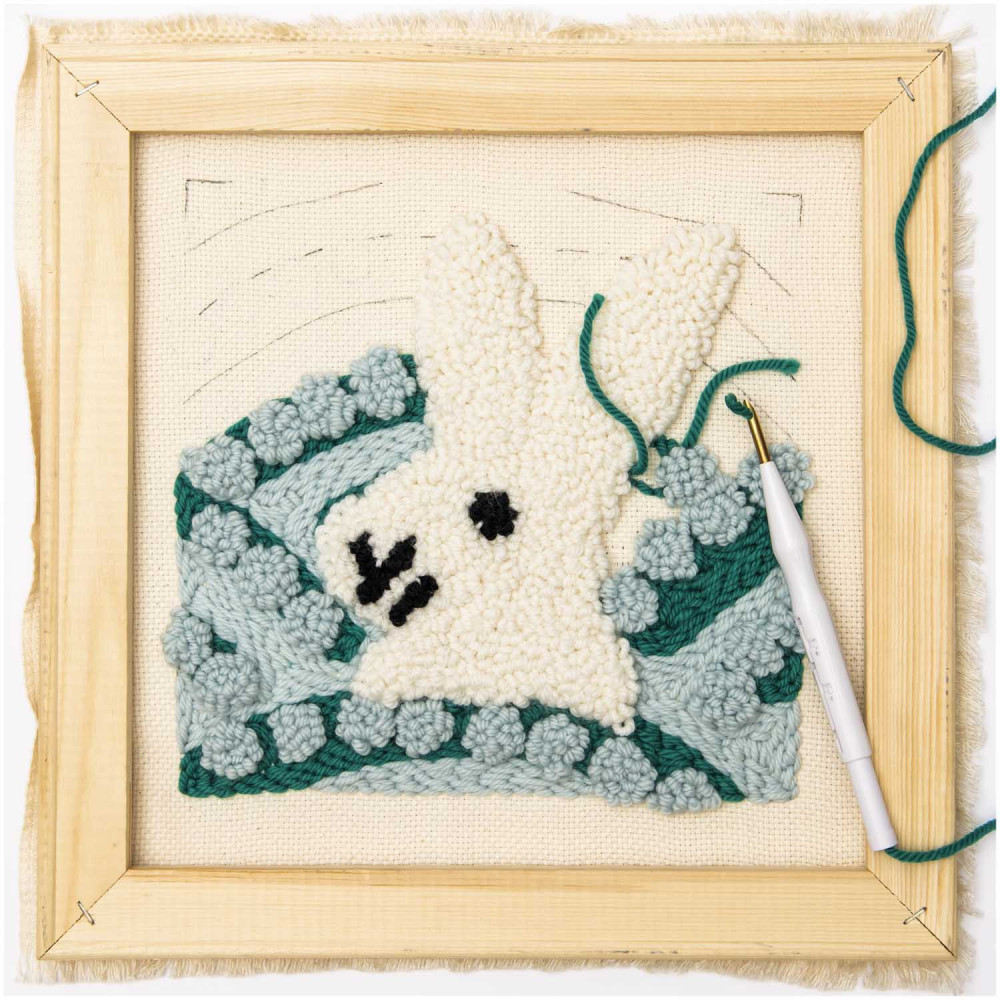 Ramka do wyszywania, drewniana - Rico Design - 30 x 30 cm