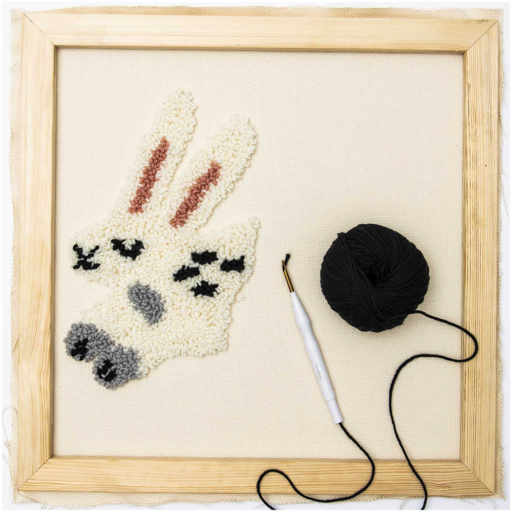 Ramka do wyszywania, drewniana - Rico Design - 45 x 45 cm