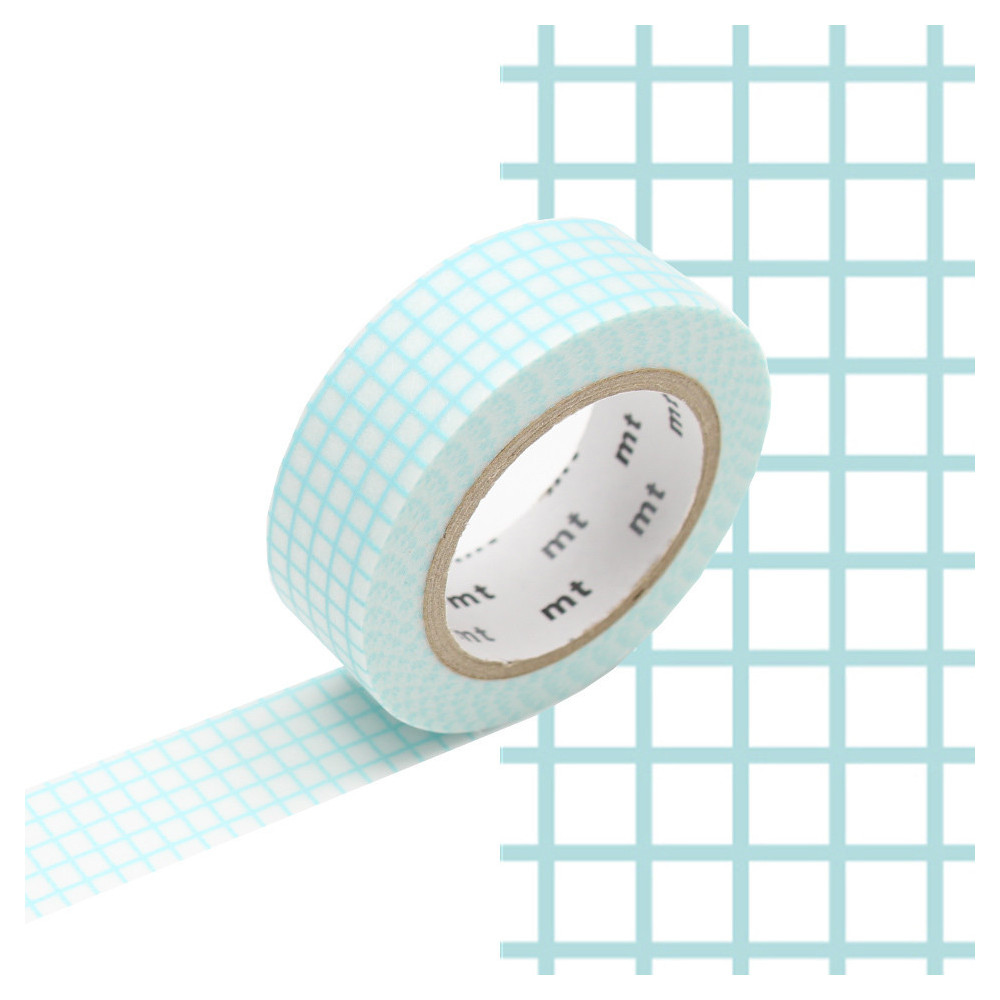 Taśma papierowa washi - MT Masking Tape - Hougan Mint Blue, 7 m