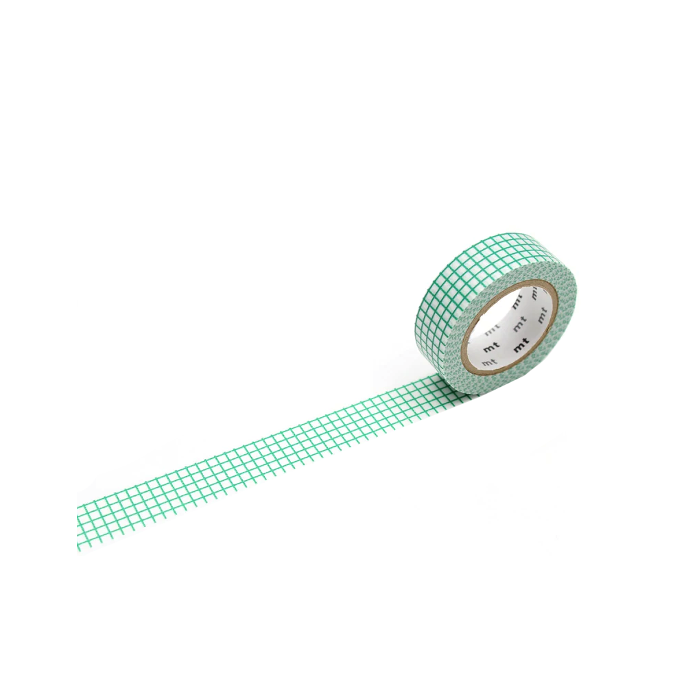 Taśma papierowa washi - MT Masking Tape - Hougan Emerald, 7 m