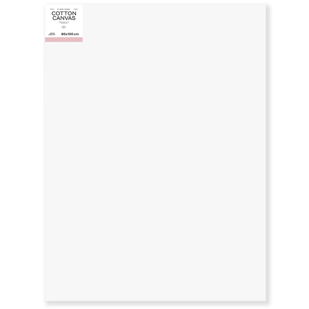 Cotton stretched canvas Basic - PaperConcept - 80 x 100 cm