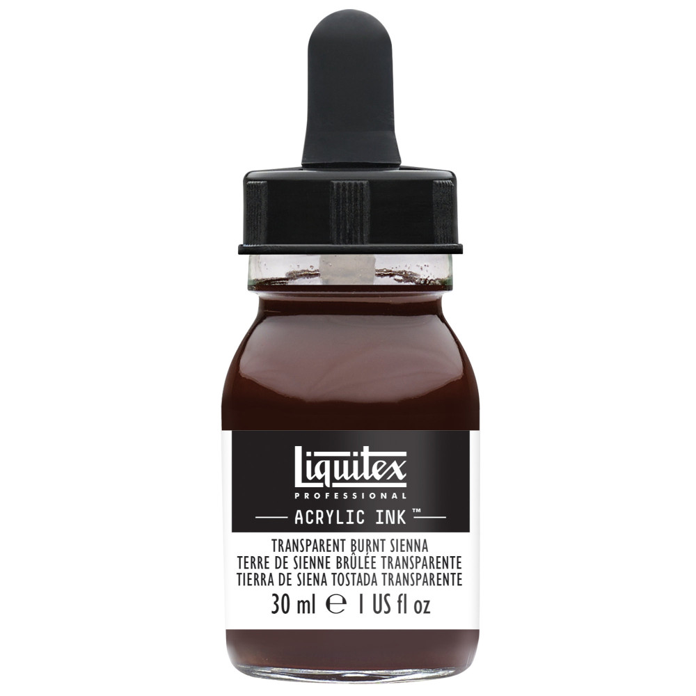 Tusz akrylowy - Liquitex - Transparent Burnt Sienna, 30 ml