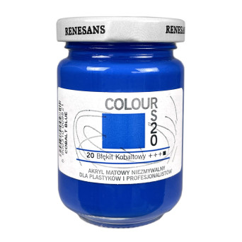Acrylic paint Colours - Renesans - 20, Cobalt Blue, 125 ml