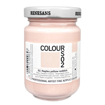 Farba akrylowa Colours - Renesans - 02, Naples yellow reddish, 125 ml