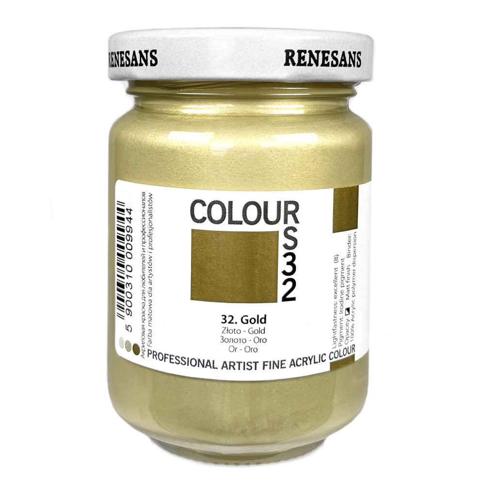 Farba akrylowa Colours - Renesans - 32, gold, 125 ml