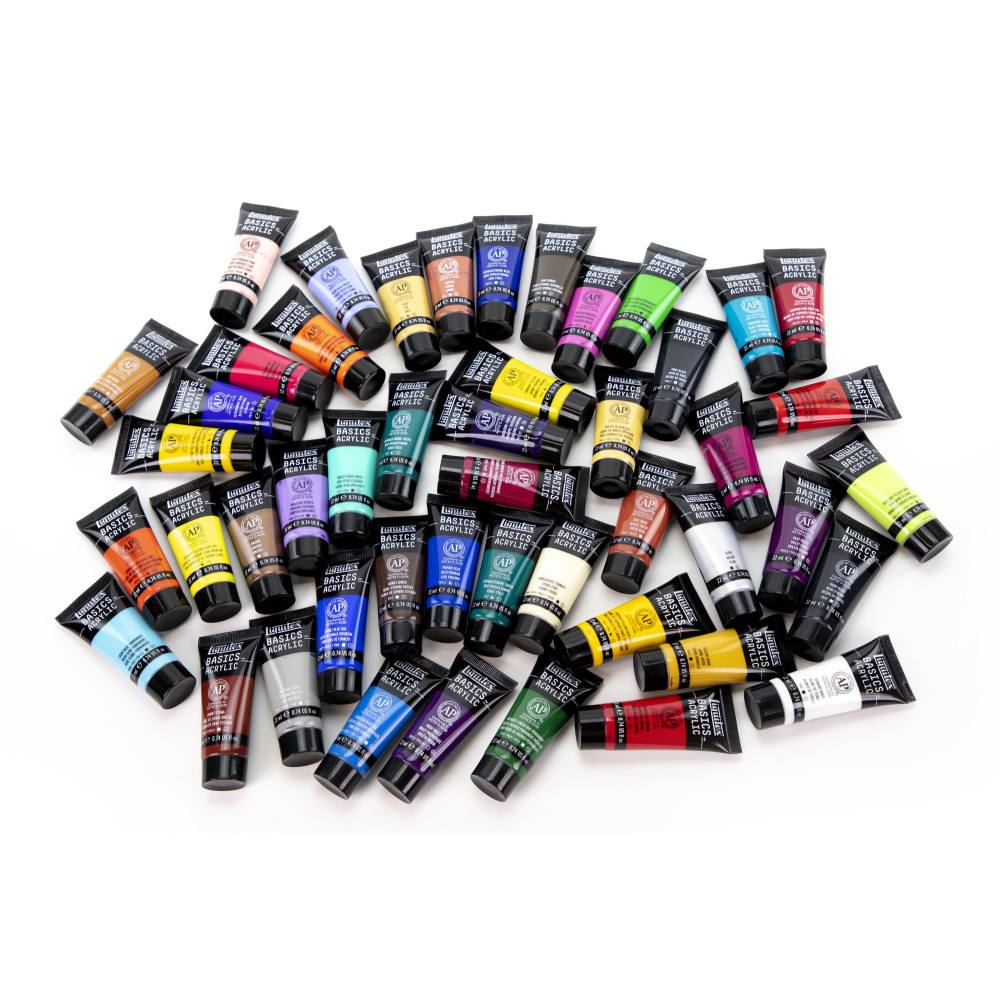 Set of Basics Acrylic paints - Liquitex - 48 colors x 22 ml