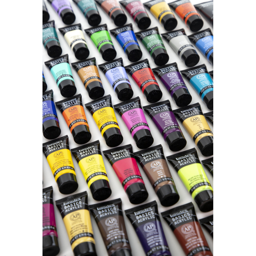 Set of Basics Acrylic paints - Liquitex - 48 colors x 22 ml