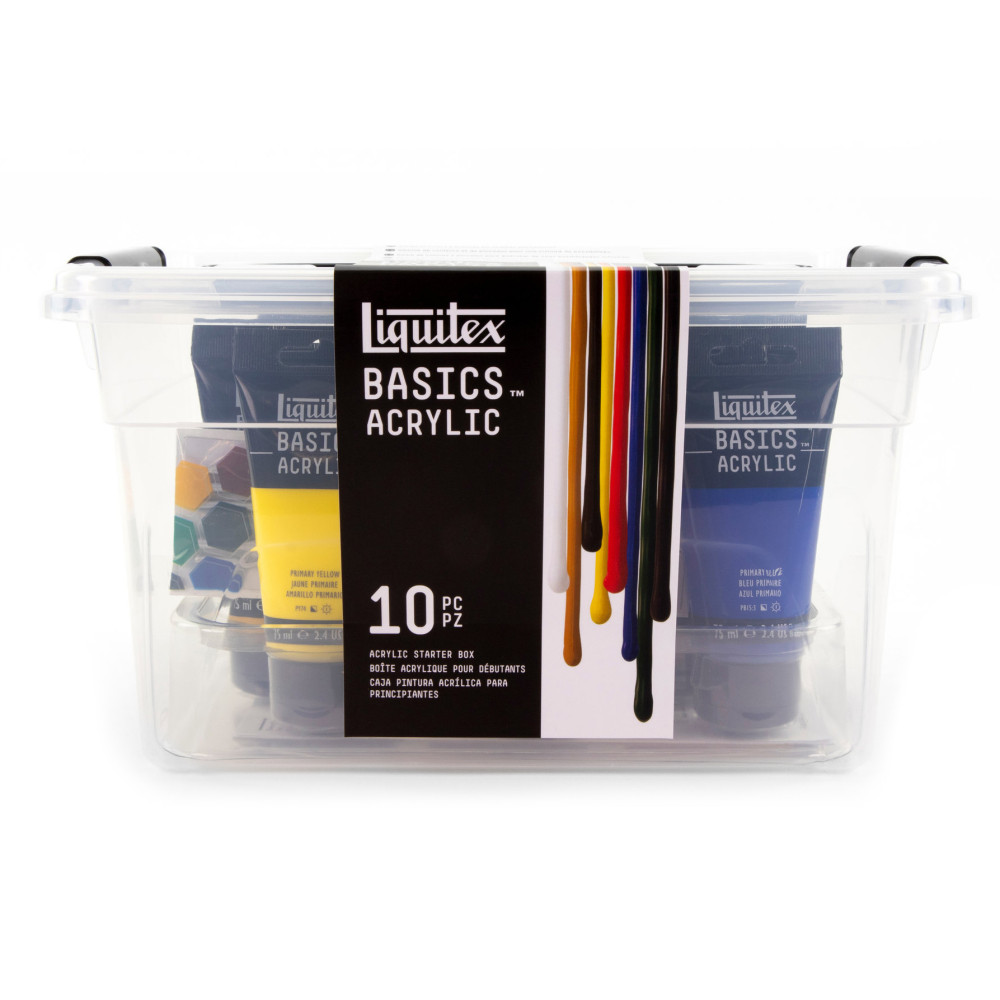 Zestaw farb akrylowych Basics Acrylic Starter Box - Liquitex - 8 kolorów