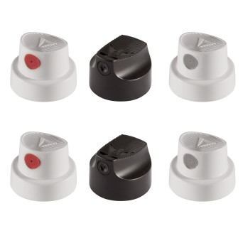 Spray paint replacement caps - Liquitex - 6 pcs.
