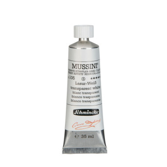 Mussini resin-oil paints - Schmincke - 105, Transparent White, 35 ml