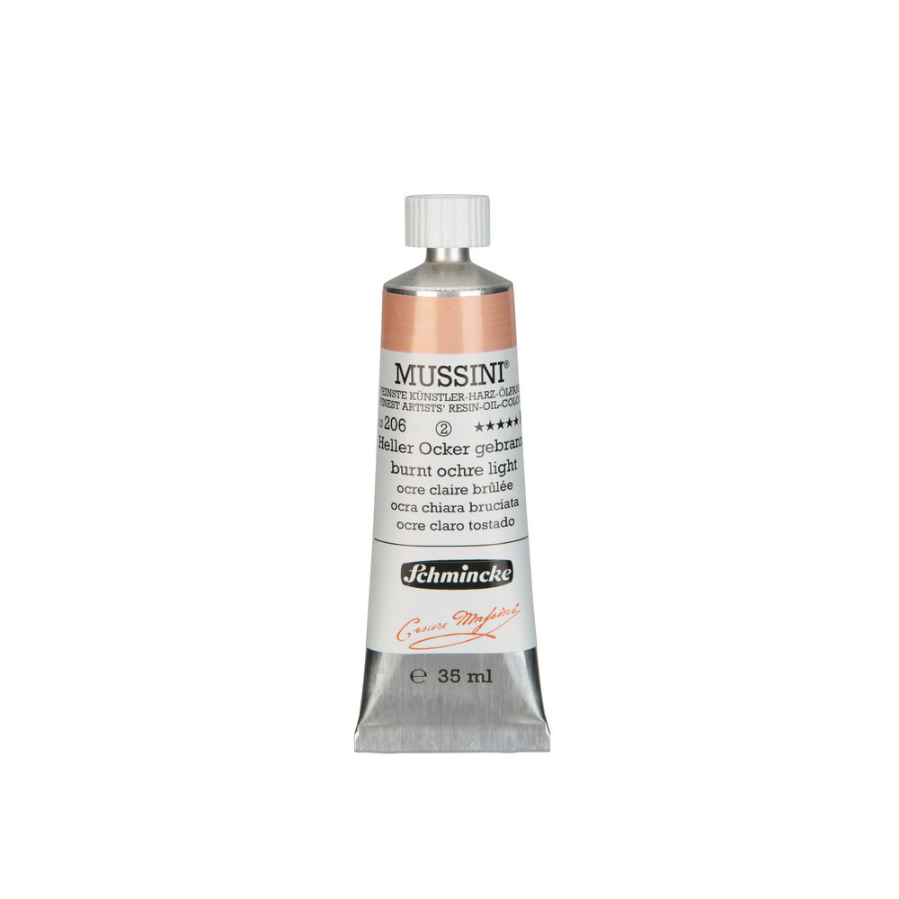 Farba olejna Mussini - Schmincke - 206, Burnt Ochre Light, 35 ml