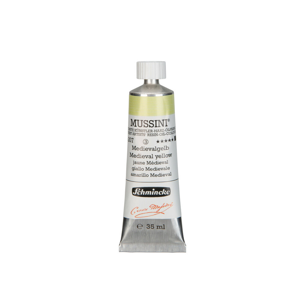 Farba olejna Mussini - Schmincke - 207, Medieval Yellow, 35 ml