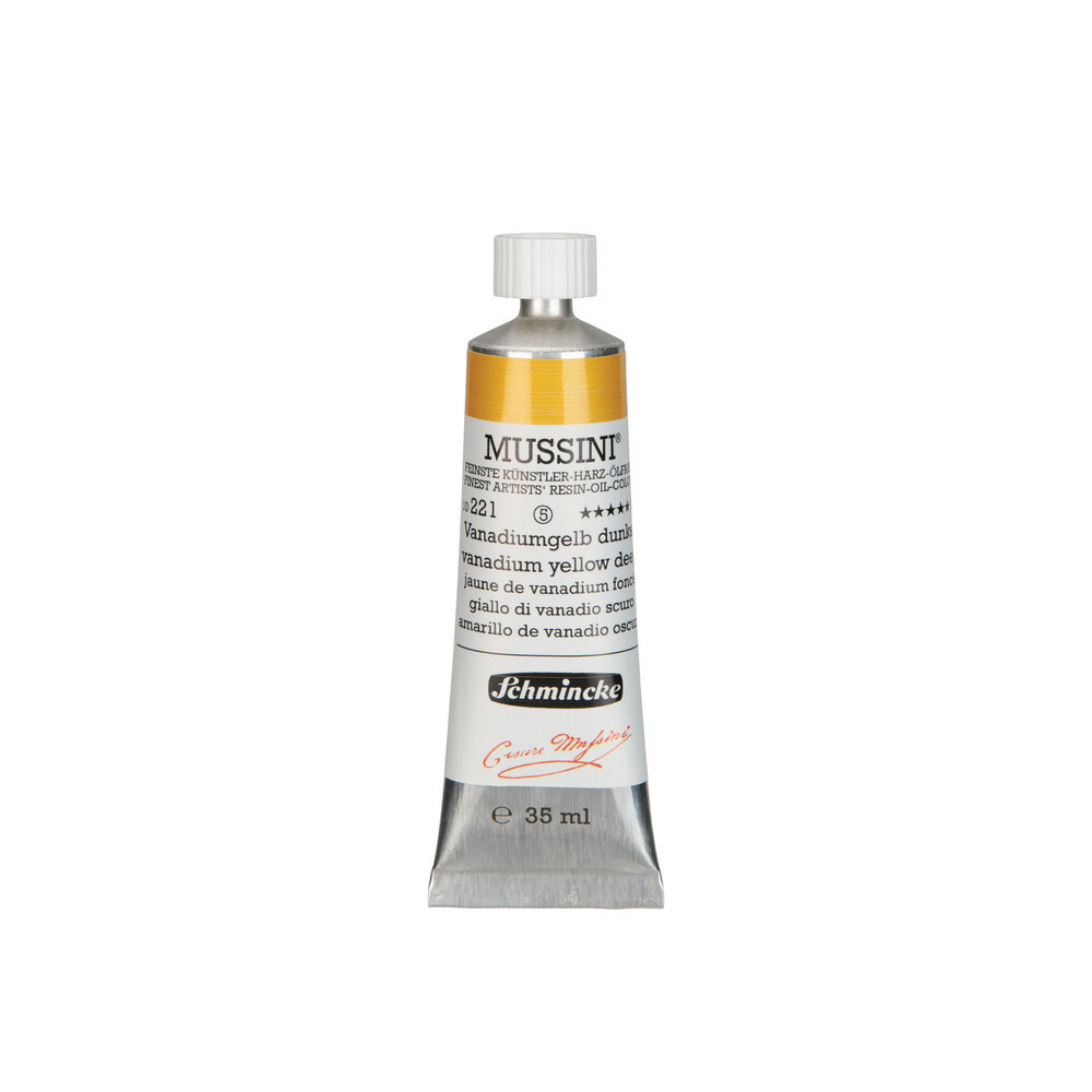 Farba olejna Mussini - Schmincke - 221, Vanadium Yellow Deep, 35 ml