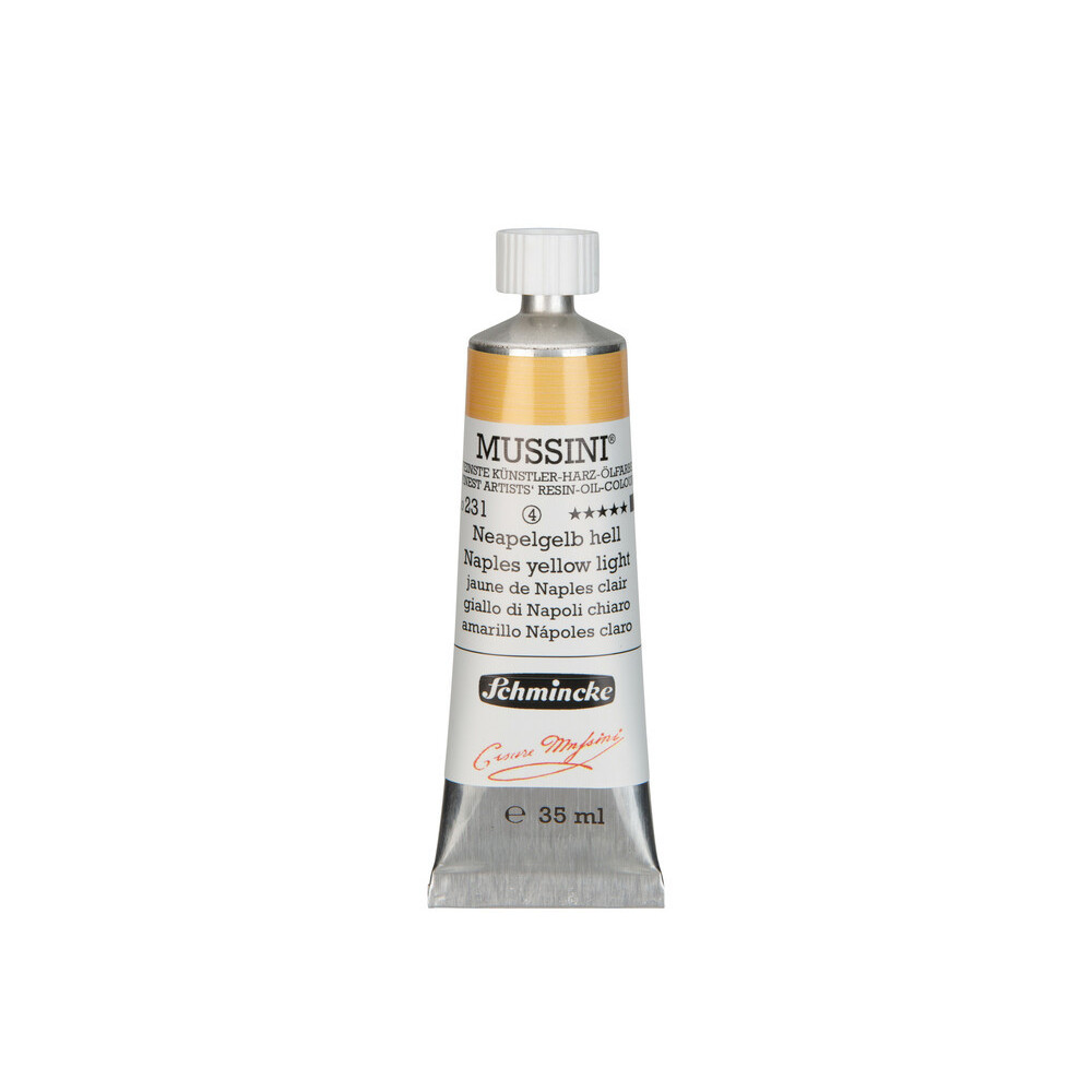 Farba olejna Mussini - Schmincke - 231, Naples Yellow Light, 35 ml