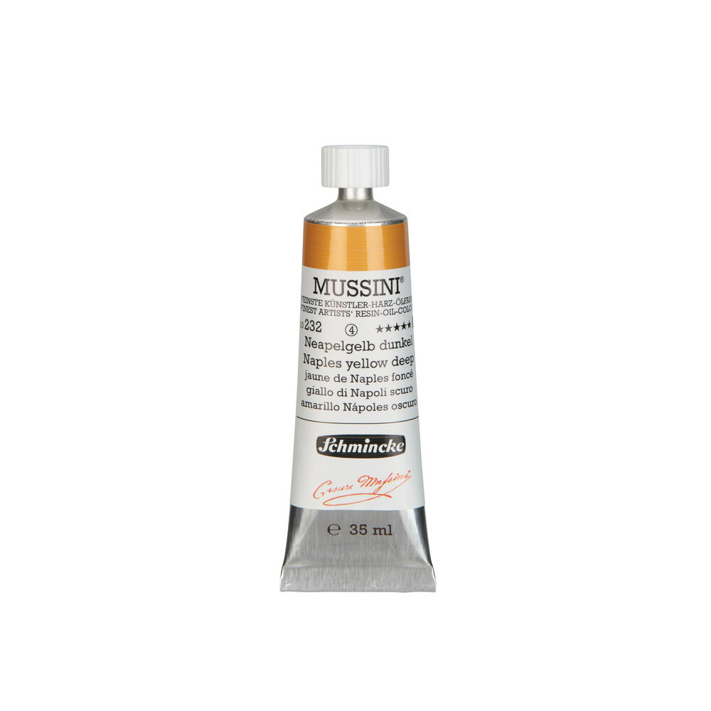 Mussini resin-oil paints - Schmincke - 232, Naples Yellow Deep, 35 ml