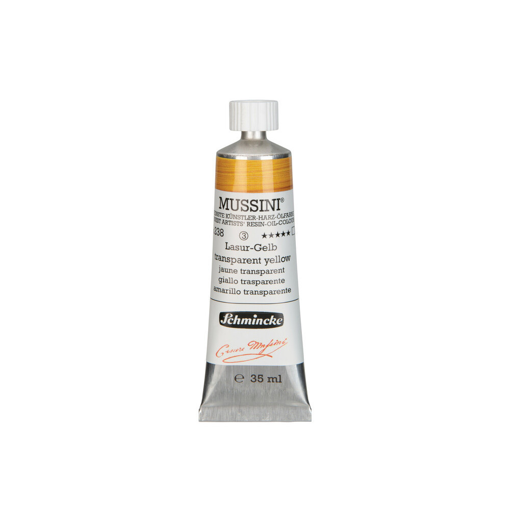 Farba olejna Mussini - Schmincke - 238, Transparent Yellow, 35 ml
