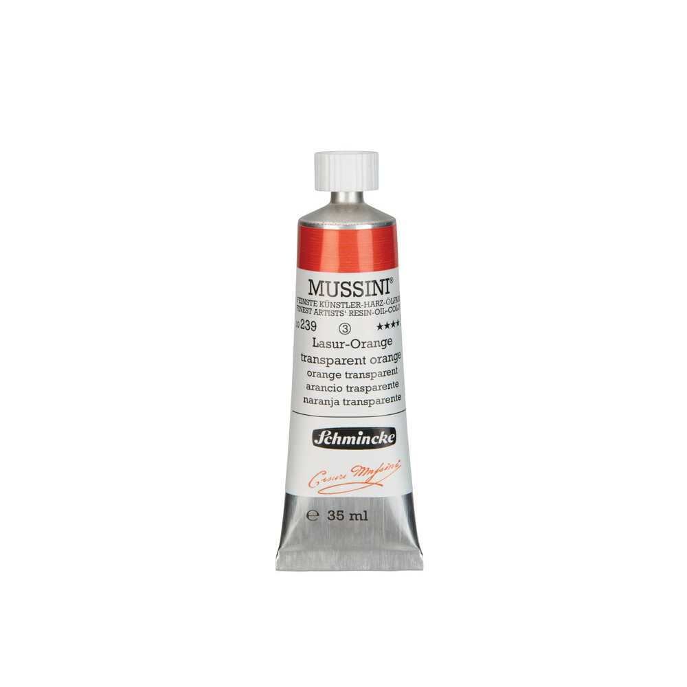 Farba olejna Mussini - Schmincke - 239, Transparent Orange, 35 ml