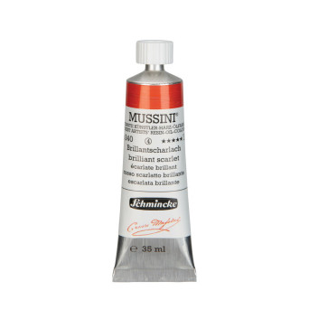 Farba olejna Mussini - Schmincke - 340, Brilliant Scarlett, 35 ml