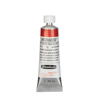 Mussini resin-oil paints - Schmincke - 341, Cadmium Red Medium, 35 ml