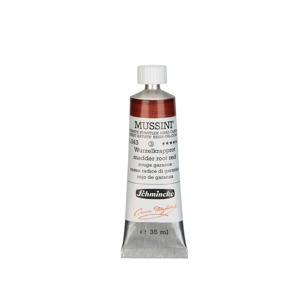 Farba olejna Mussini - Schmincke - 343, Madder Root Red, 35 ml