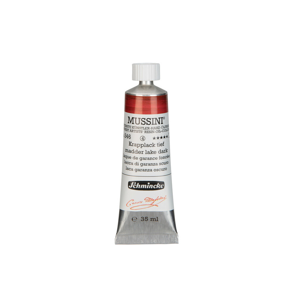 Mussini resin-oil paints - Schmincke - 346, Madder Lake Dark, 35 ml