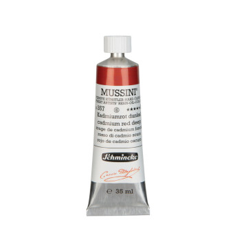 Mussini resin-oil paints - Schmincke - 357, Cadmium Red Deep, 35 ml