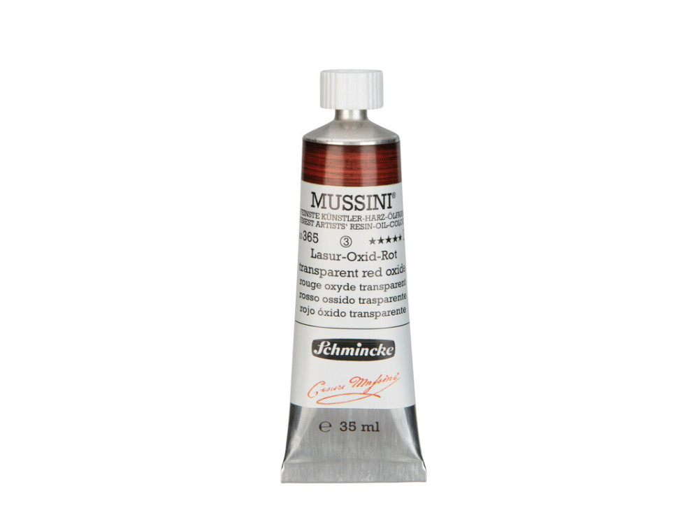 Farba olejna Mussini - Schmincke - 365, Transparent Red Oxide, 35 ml