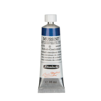 Mussini resin-oil paints - Schmincke - 475, Cobalt Cerulean Blue, 35 ml