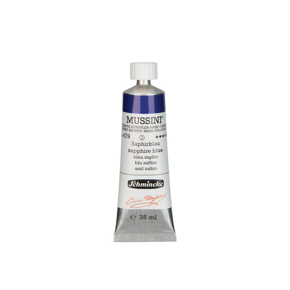 Farba olejna Mussini - Schmincke - 479, Sapphire Blue, 35 ml