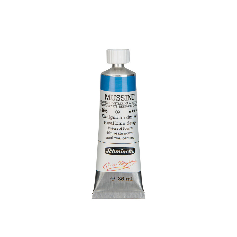 Farba olejna Mussini - Schmincke - 486, Royal Blue Deep, 35 ml