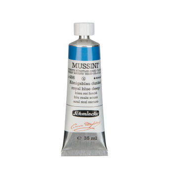 Mussini resin-oil paints - Schmincke - 486, Royal Blue Deep, 35 ml