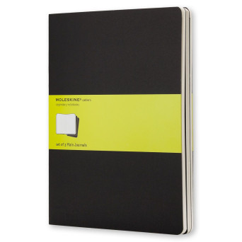 Zestaw notatników gładkich XL - Moleskine - czarne 3 szt.
