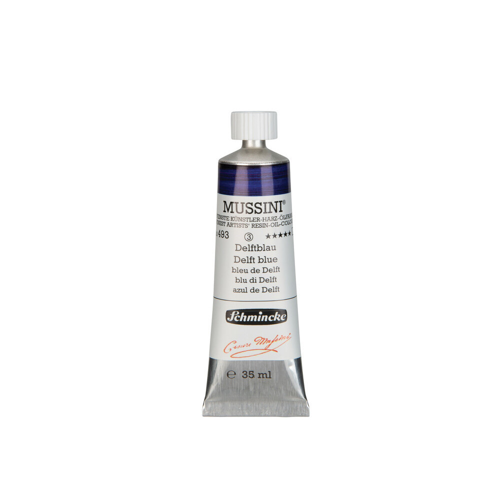 Farba olejna Mussini - Schmincke - 493, Delft Blue, 35 ml