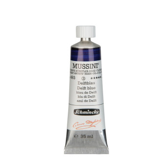 Mussini resin-oil paints - Schmincke - 493, Delft Blue, 35 ml