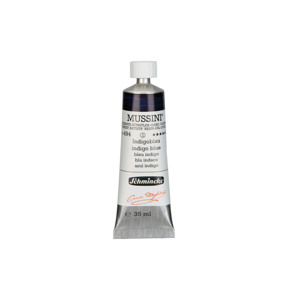 Farba olejna Mussini - Schmincke - 494, Indigo Blue, 35 ml