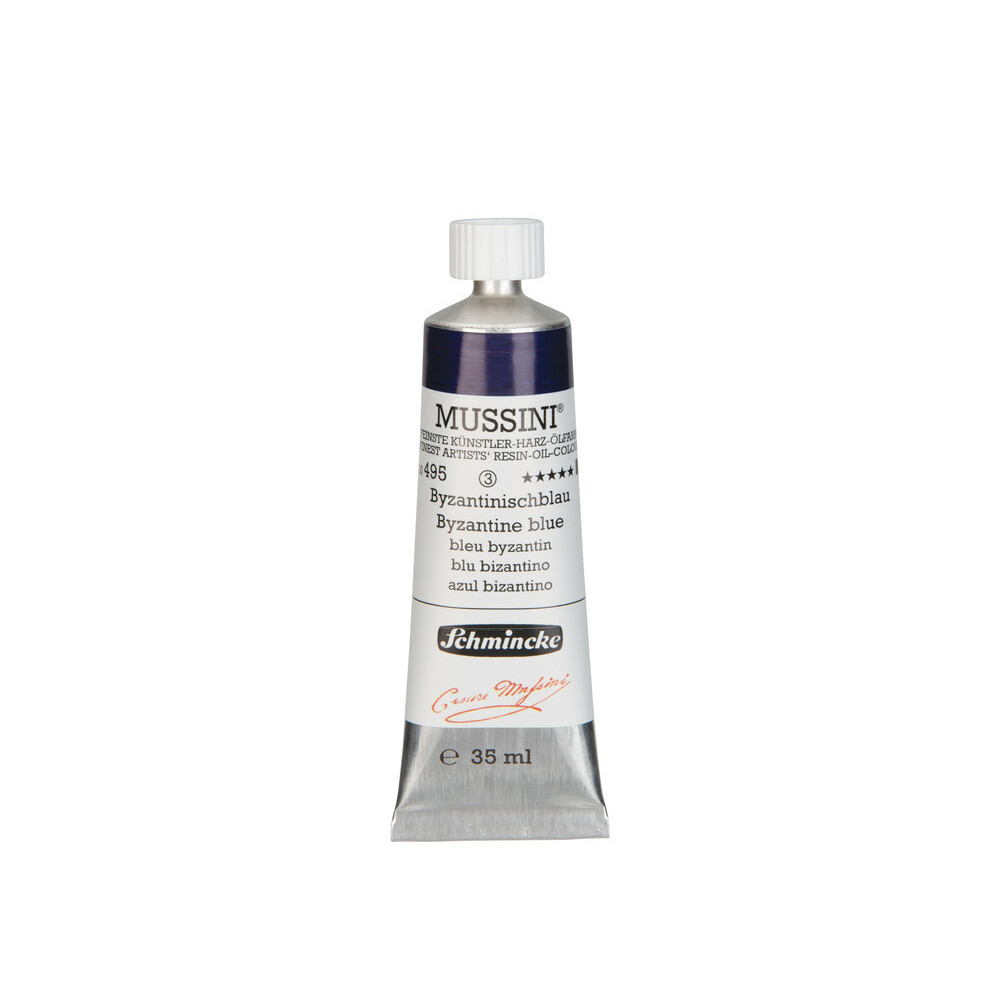 Farba olejna Mussini - Schmincke - 495, Byzantine Blue, 35 ml