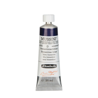 Mussini resin-oil paints - Schmincke - 495, Byzantine Blue, 35 ml