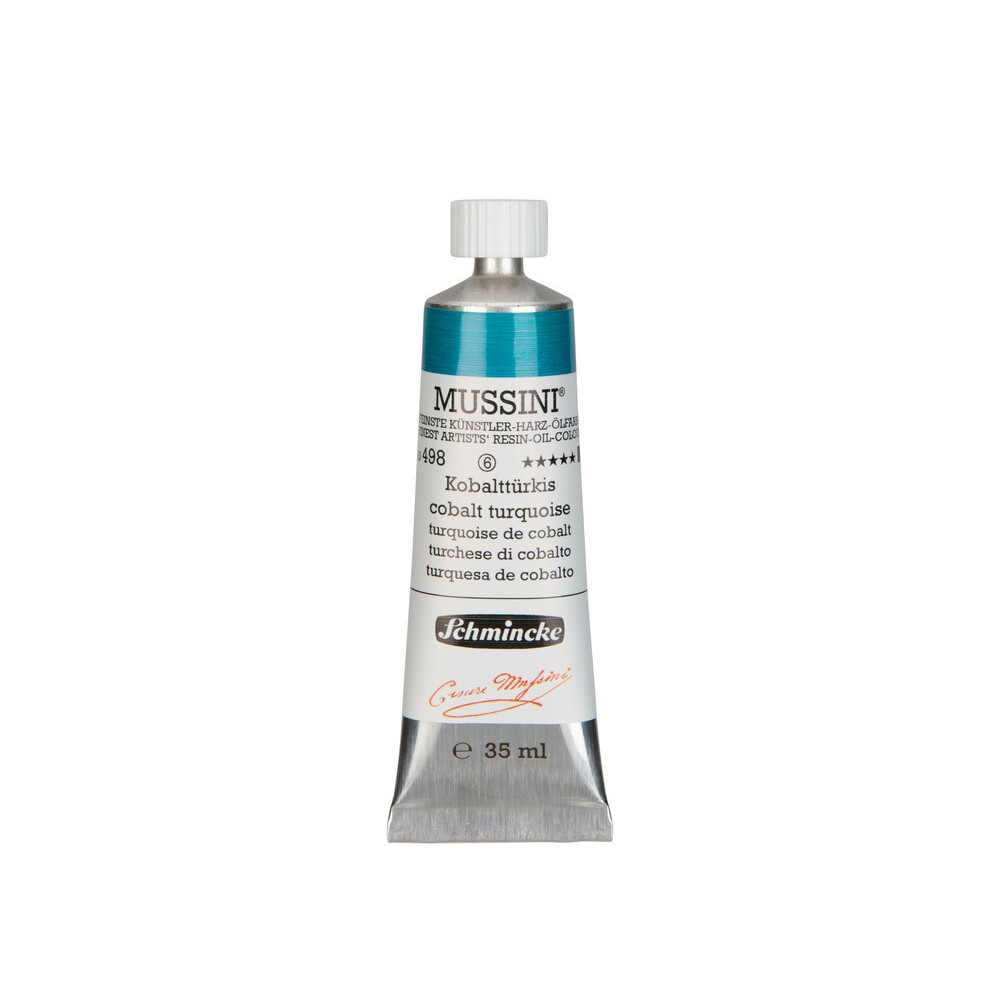 Farba olejna Mussini - Schmincke - 498, Cobalt Turquoise, 35 ml