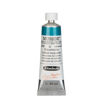Mussini resin-oil paints - Schmincke - 498, Cobalt Turquoise, 35 ml
