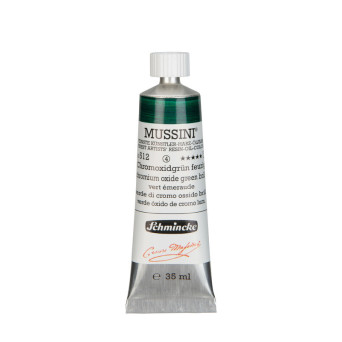 Farba olejna Mussini - Schmincke - 512, Chromium Oxide Green Brilliant, 35 ml