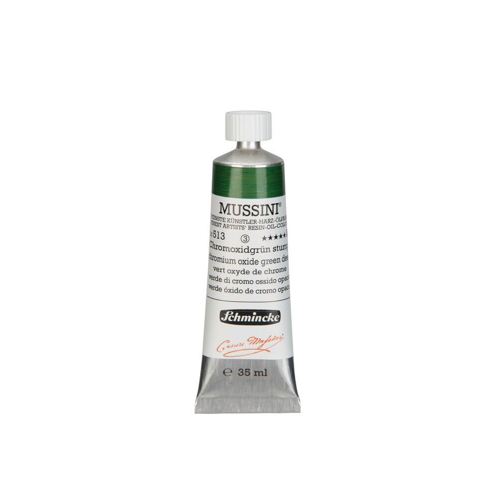 Farba olejna Mussini - Schmincke - 513, Chromium Oxide Green Deep, 35 ml