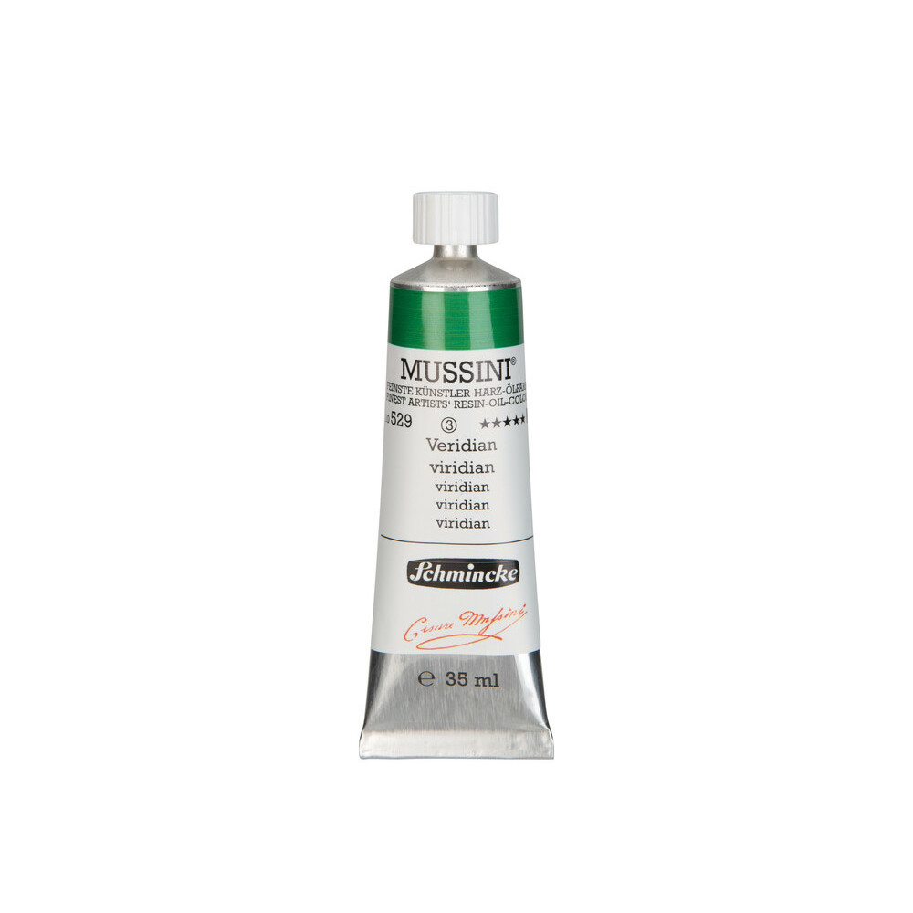Mussini resin-oil paints - Schmincke - 529, Viridian, 35 ml