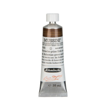 Farba olejna Mussini - Schmincke - 646, Natural Bohemian Green Earth, 35 ml
