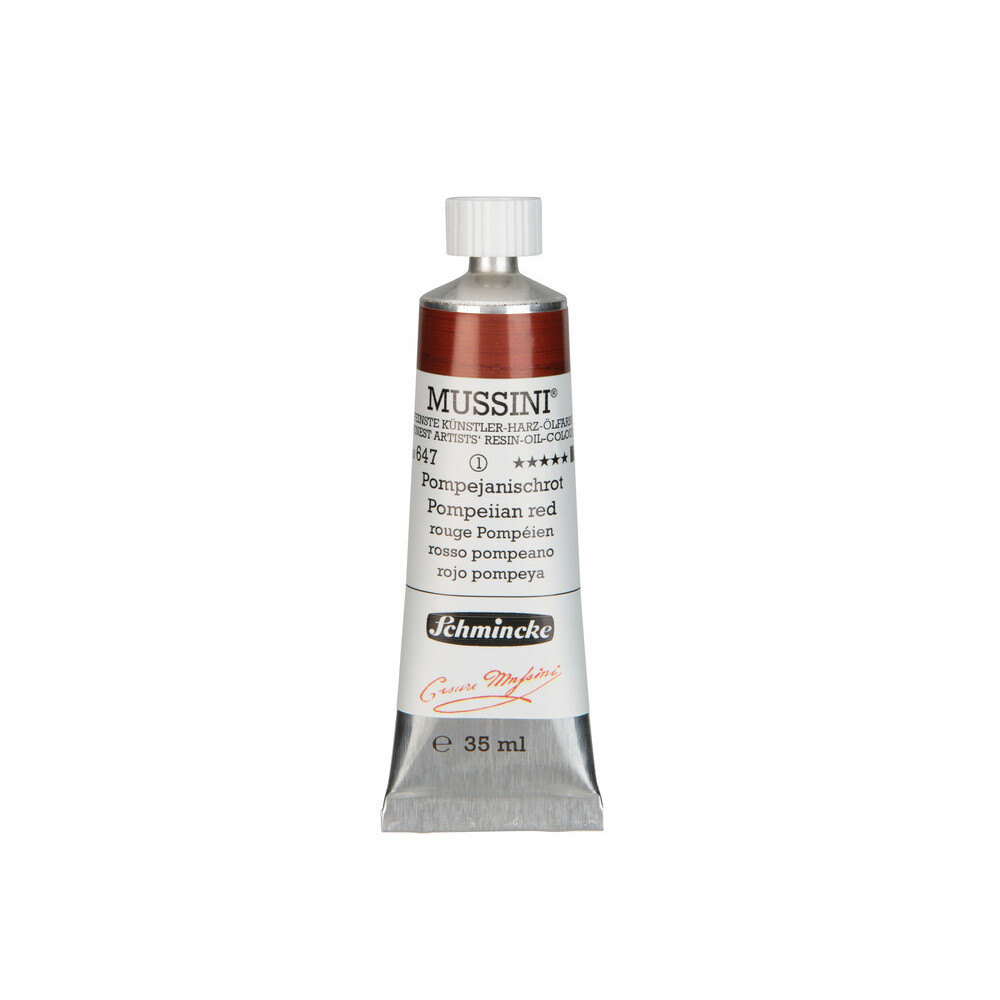 Farba olejna Mussini - Schmincke - 647, Pompeiian Red, 35 ml