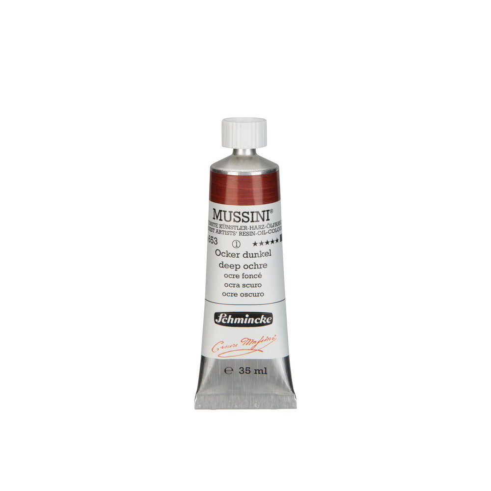 Mussini resin-oil paints - Schmincke - 653, Deep Ochre, 35 ml