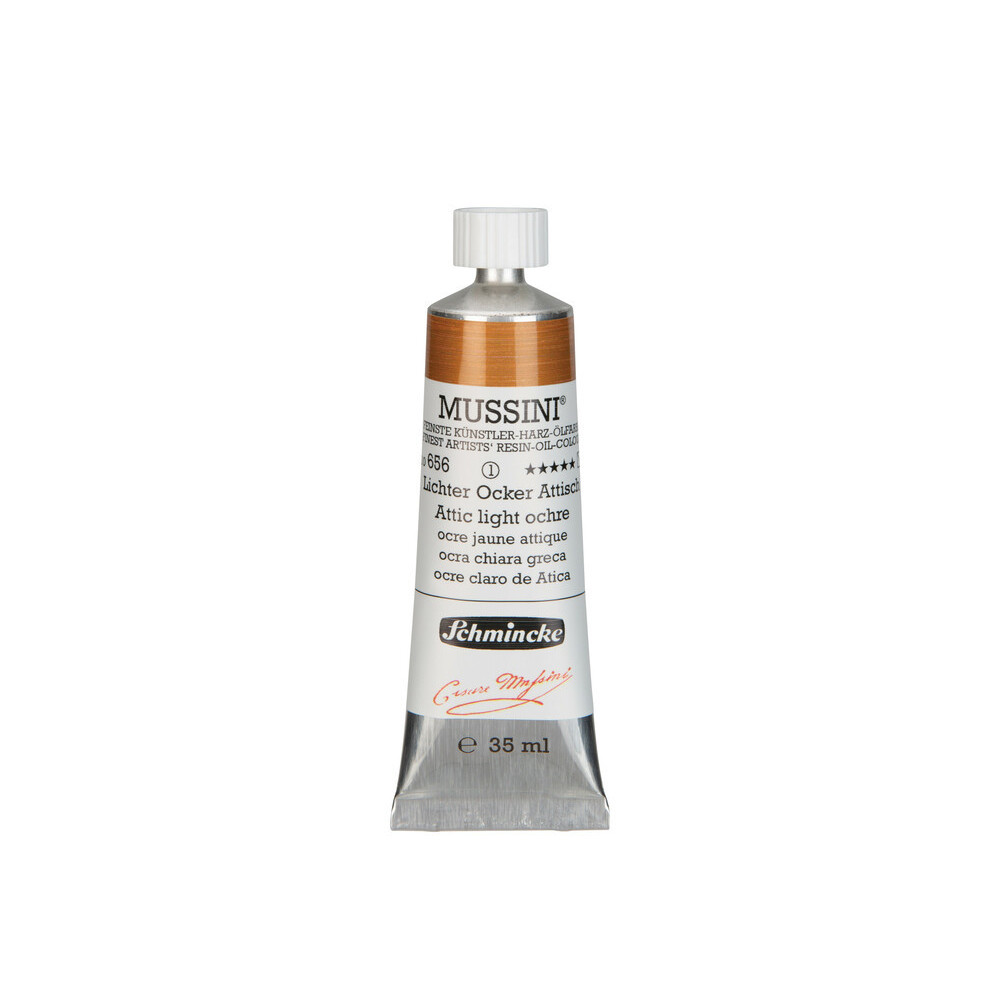 Mussini resin-oil paints - Schmincke - 656, Attic Light Ochre, 35 ml
