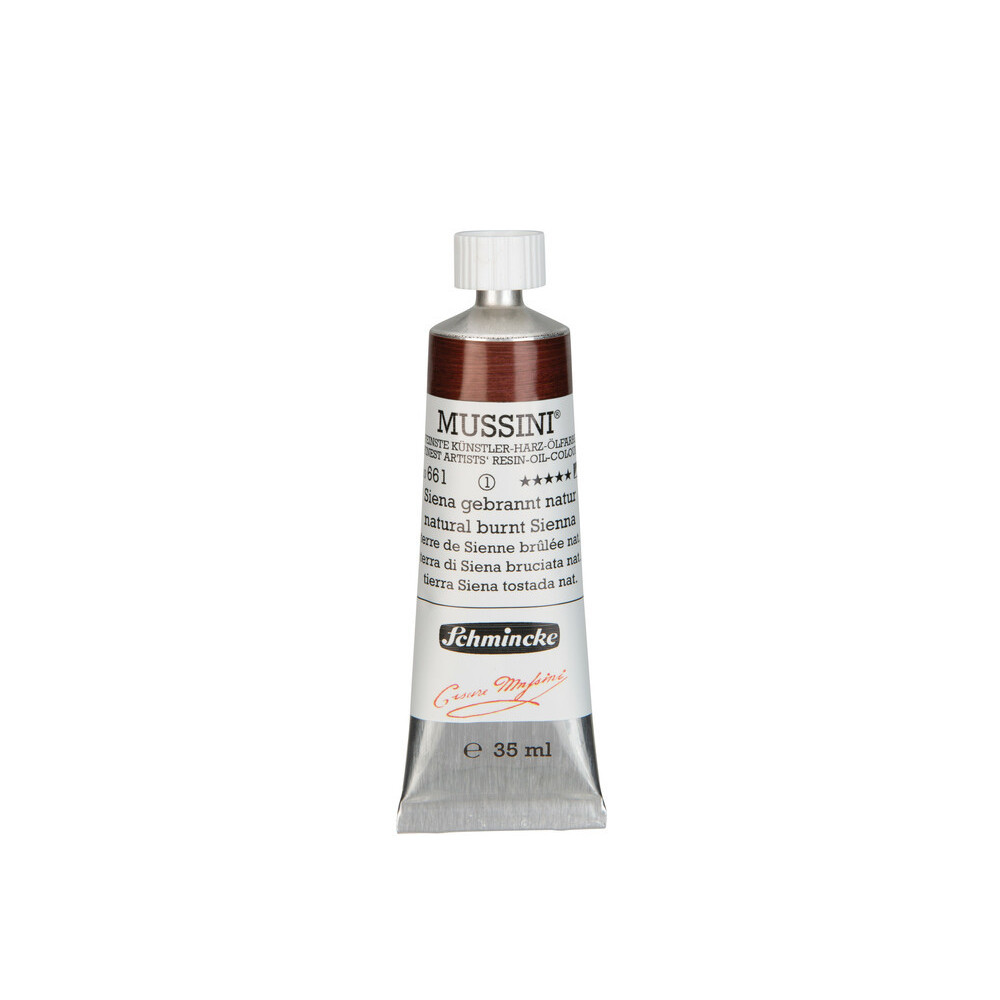 Mussini resin-oil paints - Schmincke - 661, Natural Burnt Sienna, 35 ml
