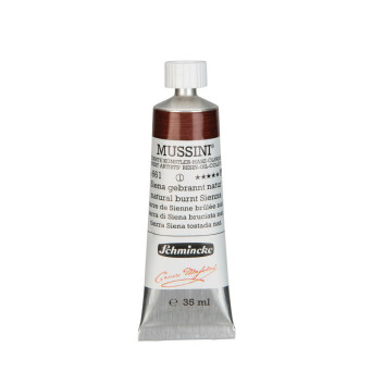 Mussini resin-oil paints - Schmincke - 661, Natural Burnt Sienna, 35 ml