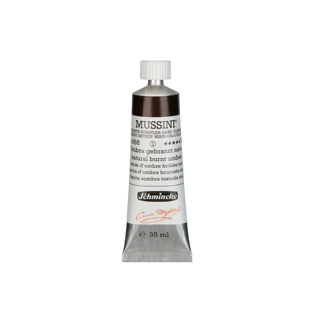 Farba olejna Mussini - Schmincke - 666, Natural Burnt Umber, 35 ml