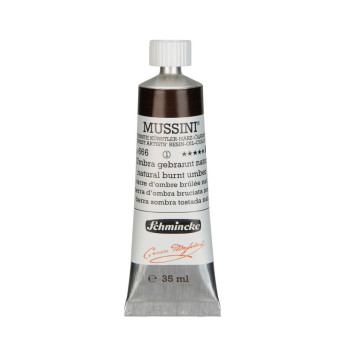 Mussini resin-oil paints - Schmincke - 666, Natural Burnt Umber, 35 ml